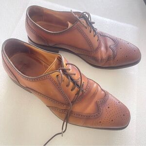 Men's Brown Leather Oxford Shoes